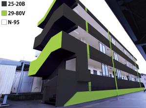 cimadesign (cima-design)さんの低層マンションの外壁塗装カラーコーディネートへの提案