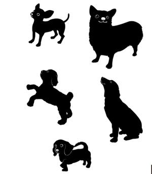 CUBE (cube1)さんの有名な犬種の顔もあるリアルなシルエット　への提案
