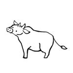 株式会社 SO-E (soe_design)さんの来年の干支「丑（うし）」のシンプルなイラストへの提案