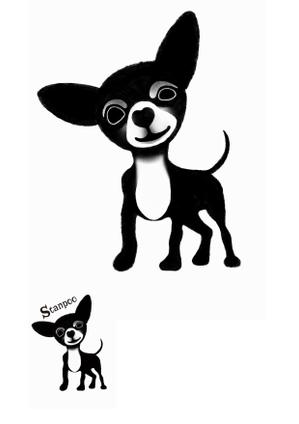  Design fink (tomy2013)さんのペットサロン看板犬のイラストロゴへの提案