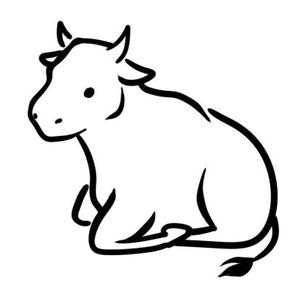 irohacya (irohacya)さんの来年の干支「丑（うし）」のシンプルなイラストへの提案