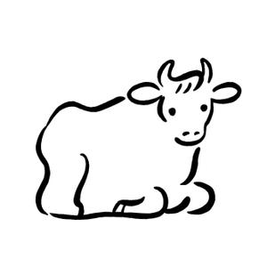 ミチエル (michiel)さんの来年の干支「丑（うし）」のシンプルなイラストへの提案
