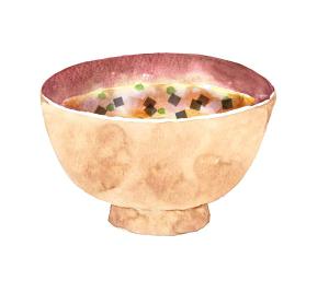 humantouchさんの海苔の入ったお吸い物のイラストへの提案
