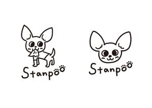 yonemi ヨネミ (yonemi_illust)さんのペットサロン看板犬のイラストロゴへの提案