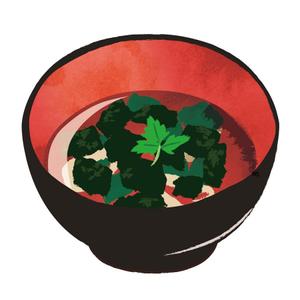horizont (horizont03)さんの海苔の入ったお吸い物のイラストへの提案