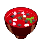 サーヘー (kouhei-tk)さんの海苔の入ったお吸い物のイラストへの提案