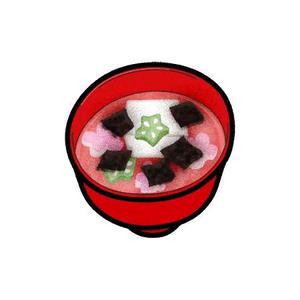 cham (chamda)さんの海苔の入ったお吸い物のイラストへの提案