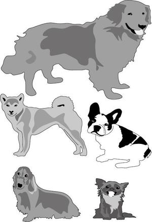 Mako3 (mako_33)さんの有名な犬種の顔もあるリアルなシルエット　への提案