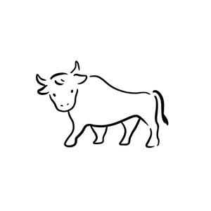 YH_works ()さんの来年の干支「丑（うし）」のシンプルなイラストへの提案