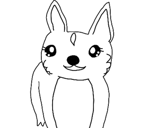 yuuka (morinonakani)さんのペットサロン看板犬のイラストロゴへの提案
