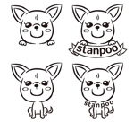 PBoo_design (LP_PB)さんのペットサロン看板犬のイラストロゴへの提案