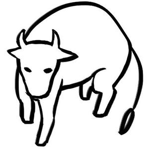 goma_210さんの来年の干支「丑（うし）」のシンプルなイラストへの提案