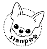 守山アヤコ (xonoix)さんのペットサロン看板犬のイラストロゴへの提案