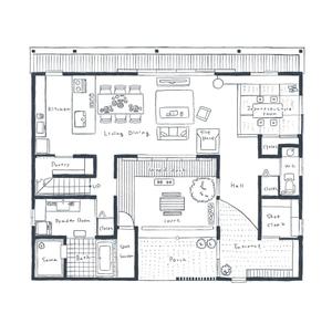 cu (seeyou4u)さんのモデルハウスと本社の手書き平面図作成の依頼への提案