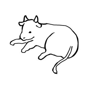 Hachibun18 (Hachibun18)さんの来年の干支「丑（うし）」のシンプルなイラストへの提案