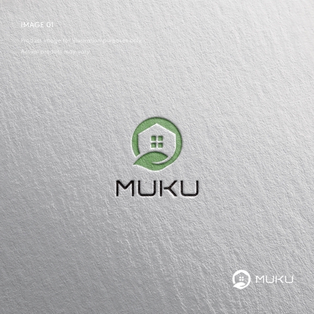 doremi (doremidesign)さんの自然素材を使った新規住宅事業「MUKU」のロゴへの提案