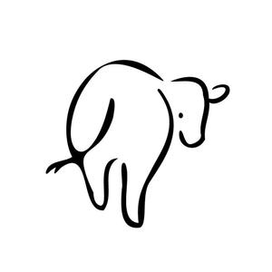 cocoloco (cocoloco_dh)さんの来年の干支「丑（うし）」のシンプルなイラストへの提案