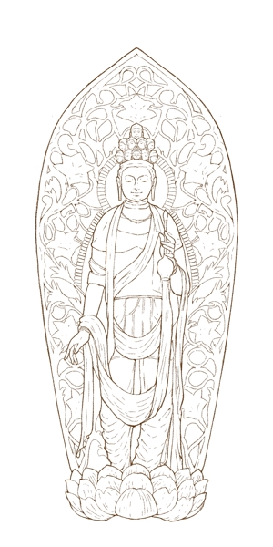 しぶやあきら (shibuyaakira)さんの寺院の御朱印のキャラクターへの提案