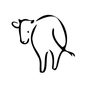 cocoloco (cocoloco_dh)さんの来年の干支「丑（うし）」のシンプルなイラストへの提案