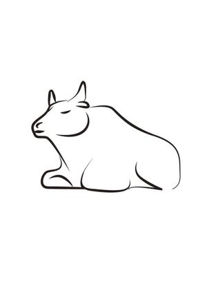 大橋敦美 ()さんの来年の干支「丑（うし）」のシンプルなイラストへの提案