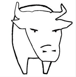 シュトー (shuto70000)さんの来年の干支「丑（うし）」のシンプルなイラストへの提案