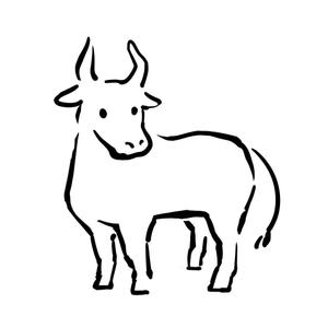 あたこ (kogakoga8)さんの来年の干支「丑（うし）」のシンプルなイラストへの提案