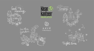 INES Design (Manis)さんの保温用マイボトル「Klean Kanteen」への手描き風イラストへの提案