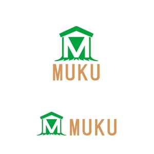 jisu (jisu)さんの自然素材を使った新規住宅事業「MUKU」のロゴへの提案
