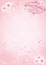 bukiyou (bukiyou)さんの【桜・春らしい】ウェルカムボード（フィギュア）の背景画像デザインへの提案