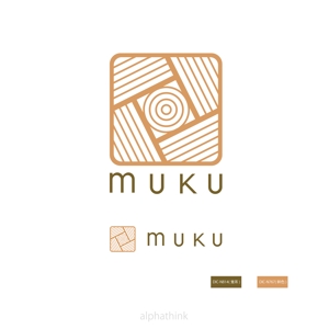 alphathink (ALPHATHINK)さんの自然素材を使った新規住宅事業「MUKU」のロゴへの提案