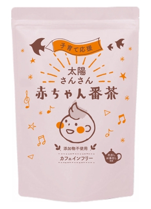 N design (noza_rie)さんのカフェインフリー赤ちゃん番茶（チャック付スタンド袋の単色印字デザイン）への提案
