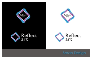 s-design (sorao-1)さんの「アートをリフレクト（反響）する」企業のロゴ制作への提案