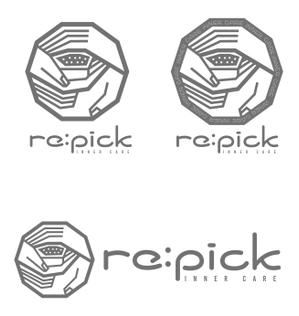 Kang Won-jun (laphrodite1223)さんのインナーケアブランド　「re:pick」　のロゴへの提案