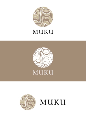 ASATO (ryu0720)さんの自然素材を使った新規住宅事業「MUKU」のロゴへの提案