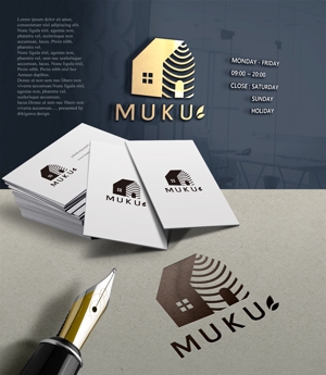 drkigawa (drkigawa)さんの自然素材を使った新規住宅事業「MUKU」のロゴへの提案