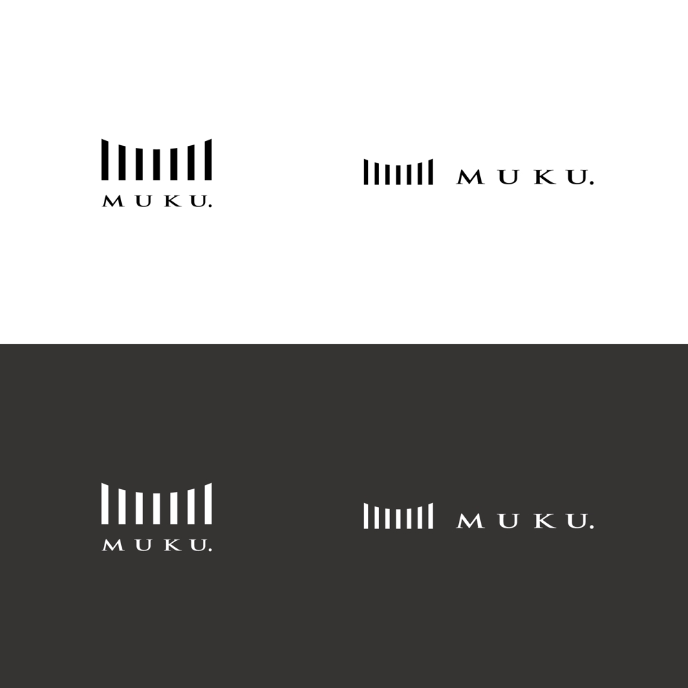 自然素材を使った新規住宅事業「MUKU」のロゴ