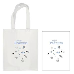 Anycall (Anycall)さんのお土産お菓子「Enjoy Peanuts」のグッズデザイン3種類　トート・Tシャツ・マグカップへの提案