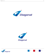 V (169works)さんのオンライン金融情報ポータル「Diagonal」および運営会社のロゴ作成への提案