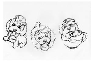 Illustrator_Tさんのプードル専門店の、イメージキャラクターへの提案