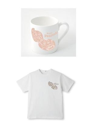 kotetu design (ayaiueo52)さんのお土産お菓子「Enjoy Peanuts」のグッズデザイン3種類　トート・Tシャツ・マグカップへの提案