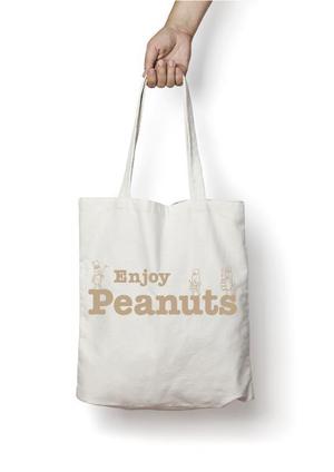 C DESIGN (conifer)さんのお土産お菓子「Enjoy Peanuts」のグッズデザイン3種類　トート・Tシャツ・マグカップへの提案