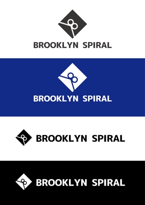 design NINES (5d1816f315962)さんのパーマヘアスタイル「ブルックリンスパイラル」のロゴへの提案
