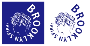 take-noriさんのパーマヘアスタイル「ブルックリンスパイラル」のロゴへの提案
