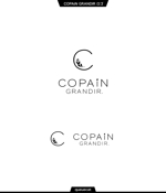 queuecat (queuecat)さんの美容室「COPAiN GRANDIR.」のロゴへの提案
