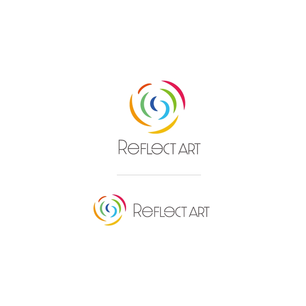 「アートをリフレクト（反響）する」企業のロゴ制作