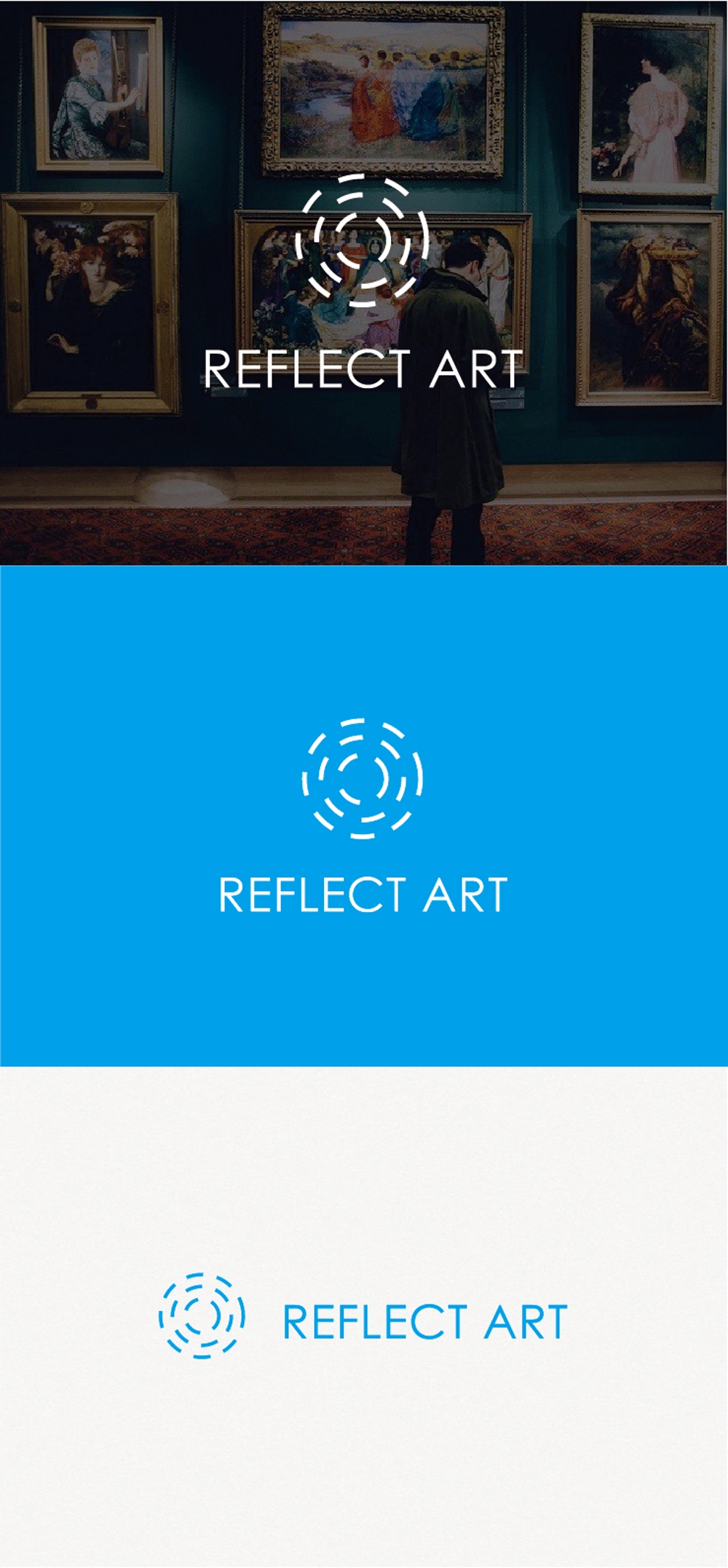 「アートをリフレクト（反響）する」企業のロゴ制作