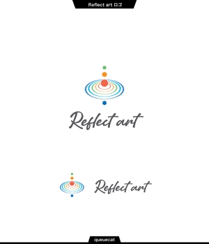 queuecat (queuecat)さんの「アートをリフレクト（反響）する」企業のロゴ制作への提案