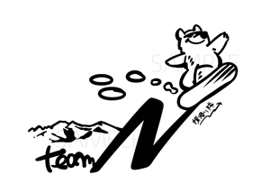 tama design 映像/イラスト (tamamitu1030)さんのスノーボードチーム「Team N」のロゴ製作依頼への提案