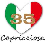 koboremixさんのイタリア料理カプリチョーザ「創業35周年記念マーク」のデザインへの提案