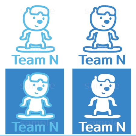 THE_watanabakery (the_watanabakery)さんのスノーボードチーム「Team N」のロゴ製作依頼への提案